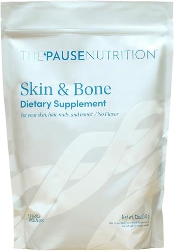 The Pause Life - Péptidos de colágeno para piel y hueso, verisol y fortibone, fórmula en polvo con ácido hialurónico y vitamina C, suplemento sin