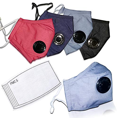2pc Cotton Unisex Washable Breathable Mouth Cover