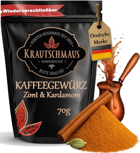 70g Kaffeegewürz von Krautschmaus feine Gewürzmischung für leckereren arabisch-orientalischen Geschmack schonend getrocknet mit intensivem Aroma ohne Zusatzstoffe