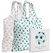 Momiji Reusable Grocery Shopping Bags, Polyester, Set of 2, with Handles - Large, Foldable Tote Bag Sets for Carrying Groceries - Eco-Friendly, Machine Washable, Lightweight - Cute, Totes, Gift Box