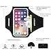 Phone Armband for Running Cell Phone Armband with Zipper Pocket for Earbuds Car Keys, Water Resistant Sport Arm Band for iPhone 16 15 12 11 Pro Galaxy S24 S20 Fit Up to 6.7'' with Phone Case