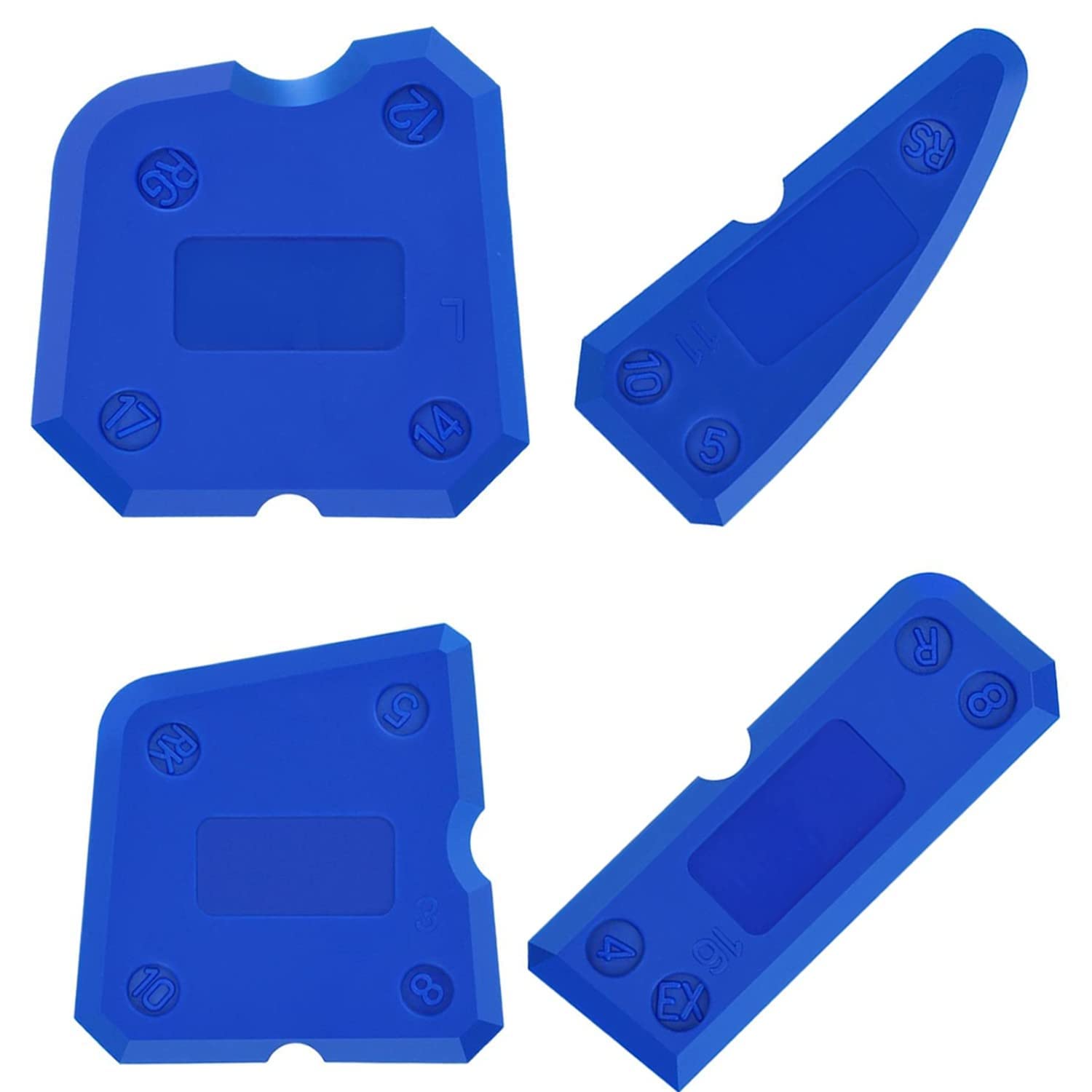 Set di 4 pezzi di guarnizioni in silicone per sigillare le giunture blu