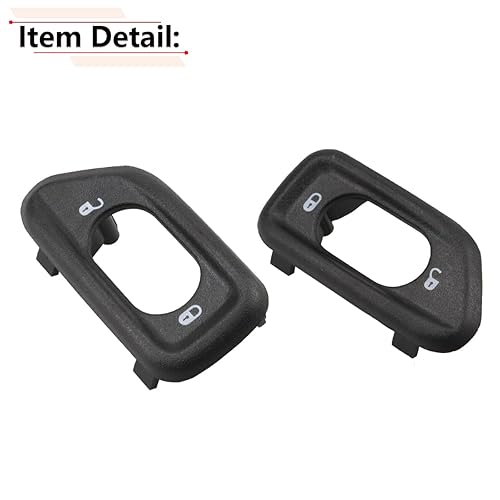 Miniatura 6 de RLB-HILON 1 par de bisel de interruptor de bloqueo de puerta para Jeep Wrangler JK, para 2011 2012 2013 2014 2015 2016 2017 2018 año, para