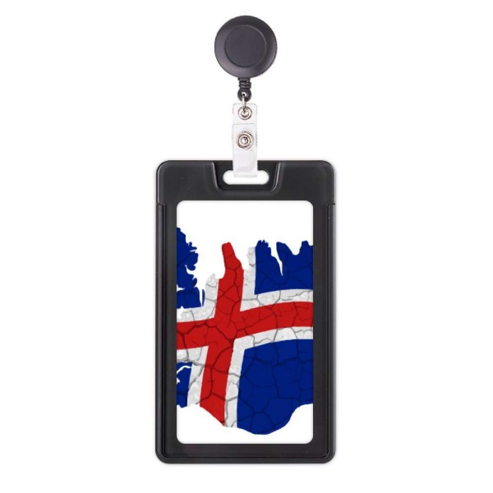 Porte-badge rétractable Islande avec enrouleur robuste pour carte