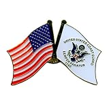 hegibaer United States US Coast Guard Flagge Flag Küstenwache Metall Button Pin Anstecker 0653