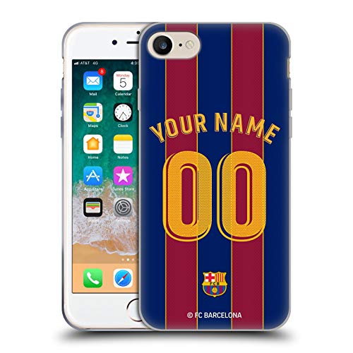 Coque Gel FC Barcelona pour iPhone SE - Protection Personnalisable Maillot 2020/21