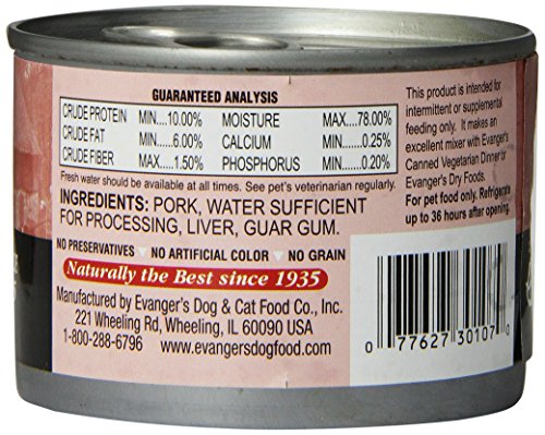 Evanger's Grain-Free Pork For Dogs & Cats #TOP1