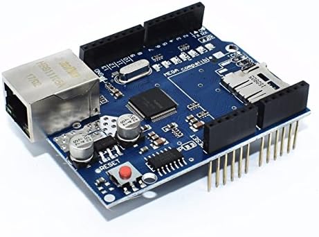 Arduino Ethernet Shield, for Uno R3 and Mega with Micro SD Card Slot Support, Network Expansion Board