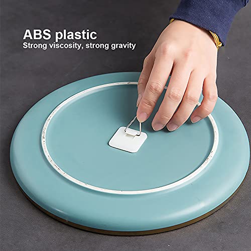 Mwellewm 40 Pieces Invisible Adhesive Plate Hanger Vertical Plate Holders For The Wall Hooks Decorative Plates Wall Holders For Display 1.25 Inch thumb #1