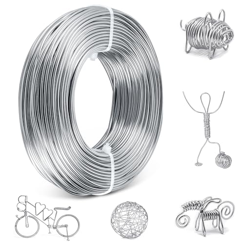 Basteldraht 2mm x 30m Draht Zum Basteln Aus Aluminium Wire Rostbeständig Und Leicht Formbar Silberdraht Zum Basteln Kann Zur Herstellung Von Dekorationen Oder Persönlichem Schmuck Verwendet Werden