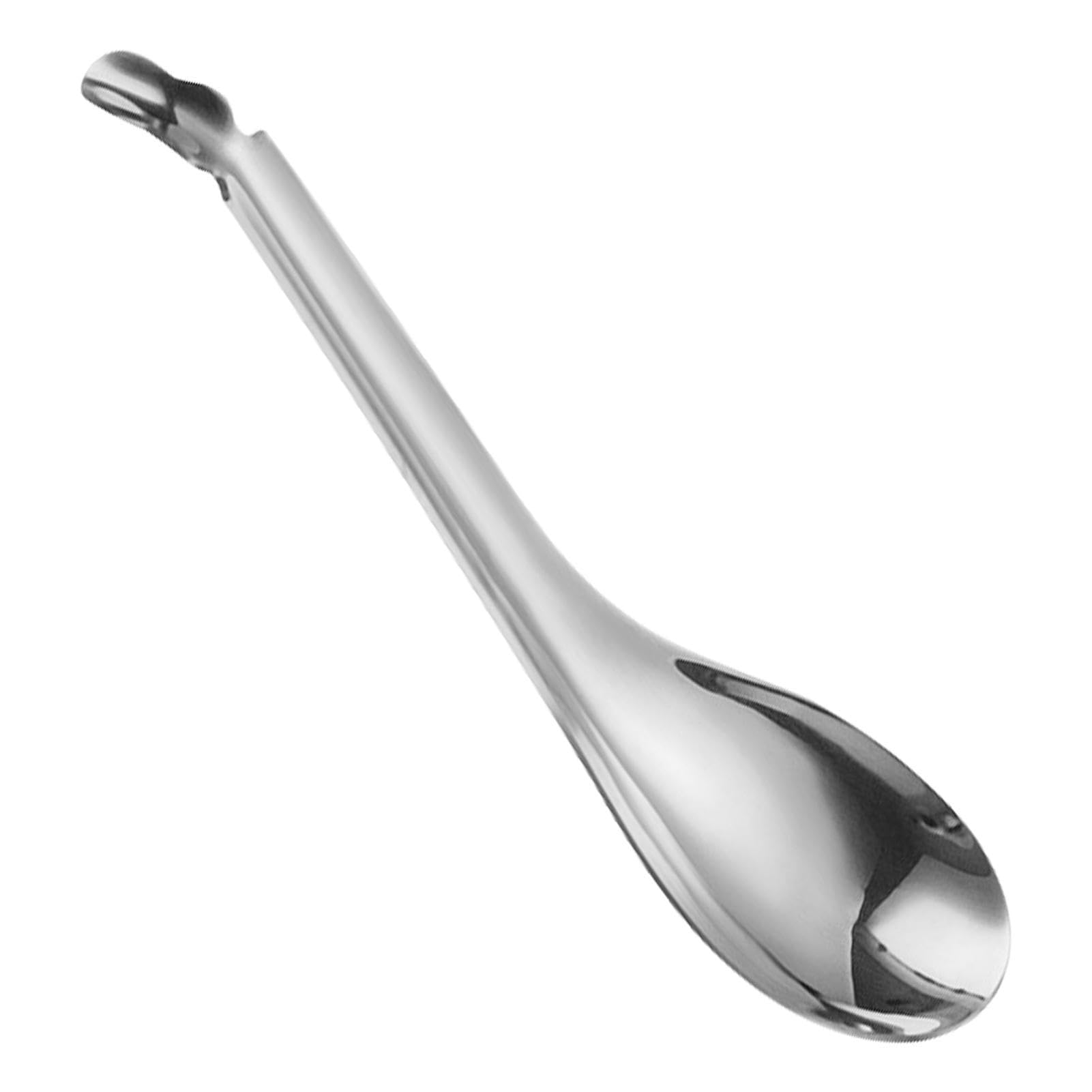 Nupaque Spoon Spherification - Spherification Molecular Slotted | Stainless Steel Gold Or Silver Bar Colander Cooking Gadgets For Caviar, Dips, Stews, Cereals