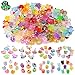 Ballery 100 Pcs Mini Resin Animals Luminous, Mini Ducks, Little Plastic Ducks Resin Axolotls Cute Colorful Glow in the Dark Little Small Animal Figures for Fairy Garden Dollhouse Plant Decorations