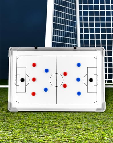 QWORK® Fußball Taktiktafel,Trainermappe Fußball, inkl. Zubehör, 45 x 30 cm