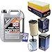 Produktbild QR-PARTS 69398283 Filter Set Inspektionspaket 5 Liter Liqui Moly Motoröl Top Tec 4200 5W-30 SCT Germany Kraftstofffilter Luftfilter Ölfilter