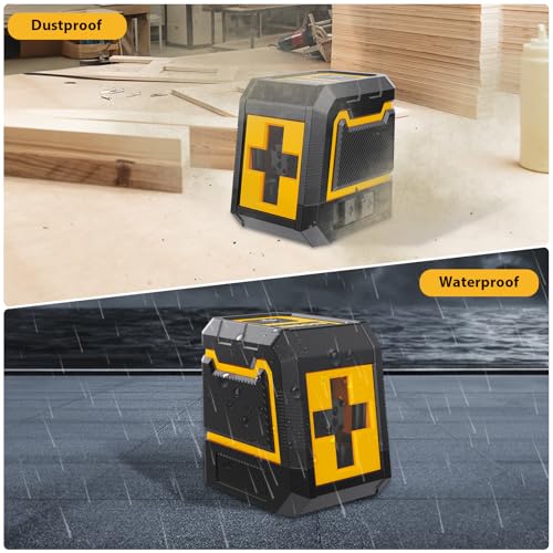 Laser-Level, Green Cross Line Lazer Level Self-Leveling, Lazer Leveler Tool for Picture Hanging Construction Floor Tile Wall Home Renovation, Indoor Project by ASOBRIS - Image 5