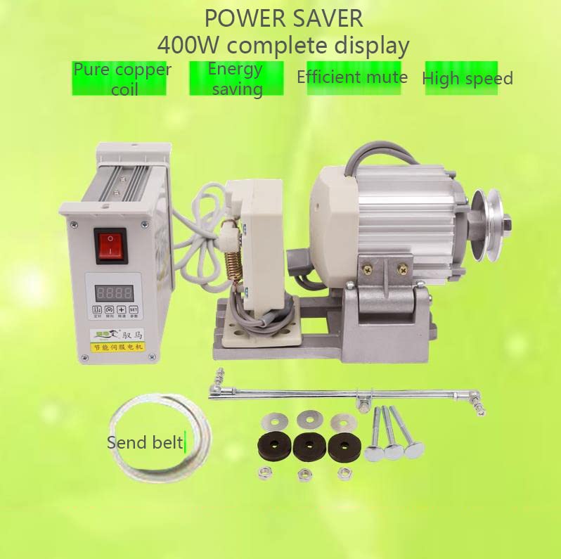 Macchina da cucire a trasmissione diretta silenziosa a risparmio energetico 400W / 500W Macchina da cucire for auto da casa con motore elettrico per principianti fai da te(80W)