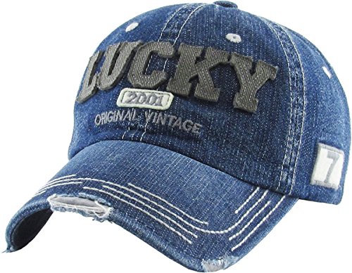 Image of Fashion Vintage Distressed Washed Assorted Baseball Cap Dad Hat Adjustable Unisex
