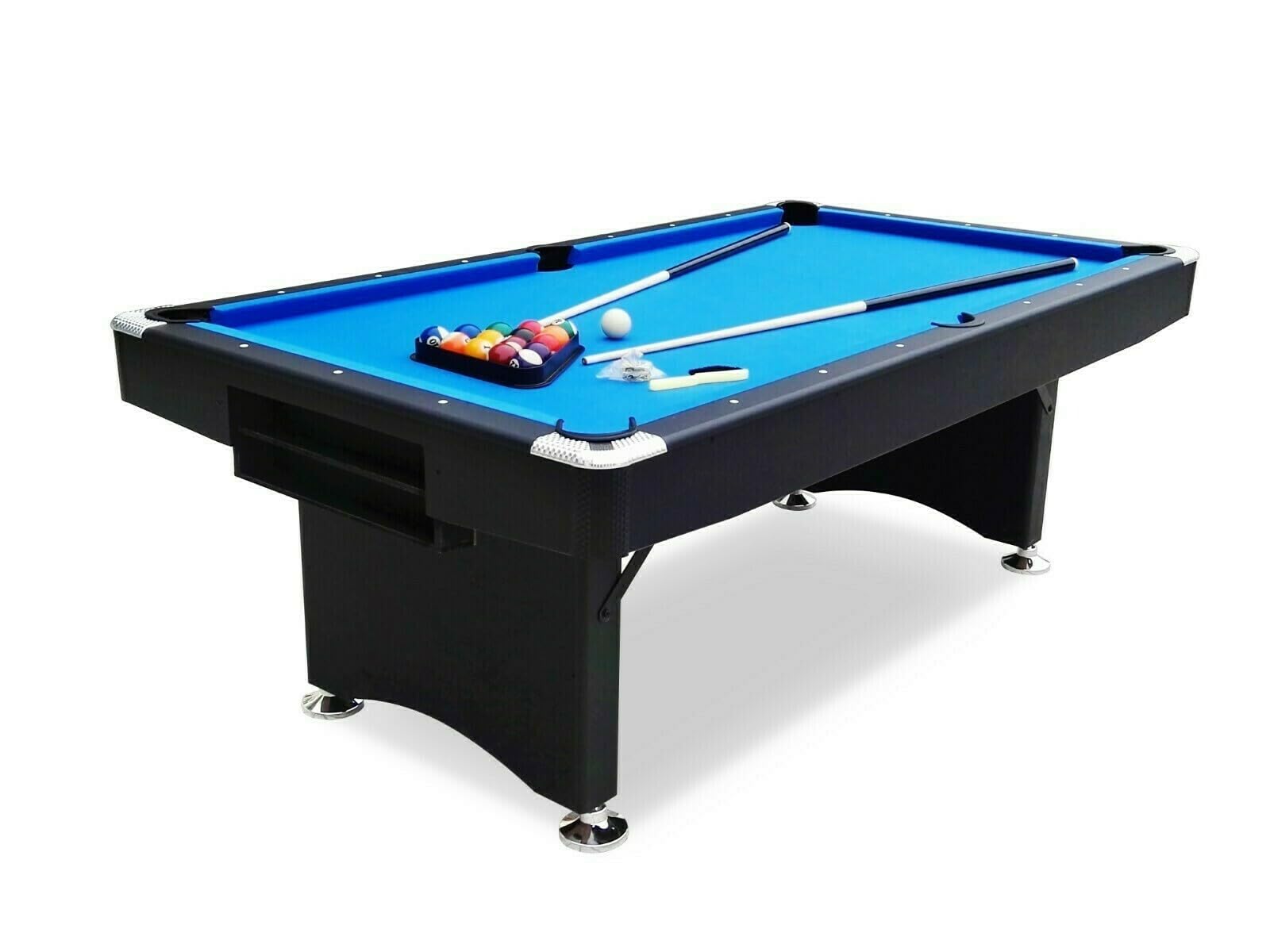 Pegasi Billardtisch 7ft Campione - Billardtisch 7ft - Tischbillard - Zusammenklappbar - Pool Table für Erwachsene - Indoor - Premium Qualität - Schwarz