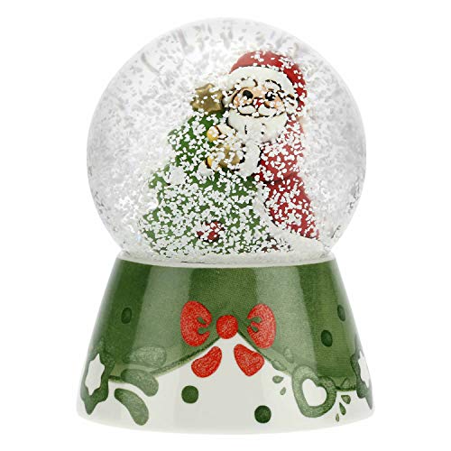 THUN - Palla di Vetro con Neve e Babbo Natale