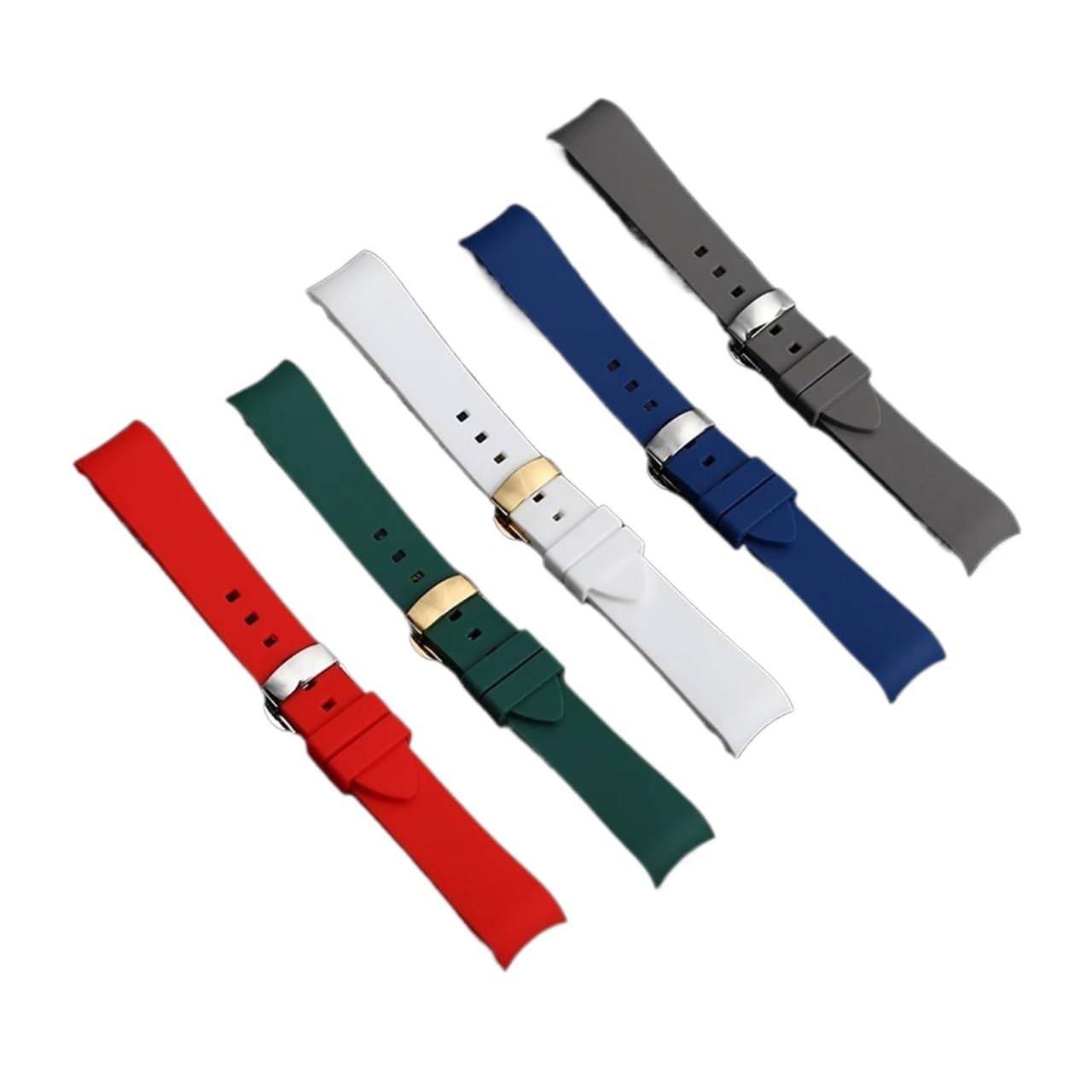 Generico Cinturino for orologio universale in silicone curvo compatibile con la serie GC Little Bee Dive YA136320/22 YA101202 cinturino 20 22 23 mm cintura impermeabile