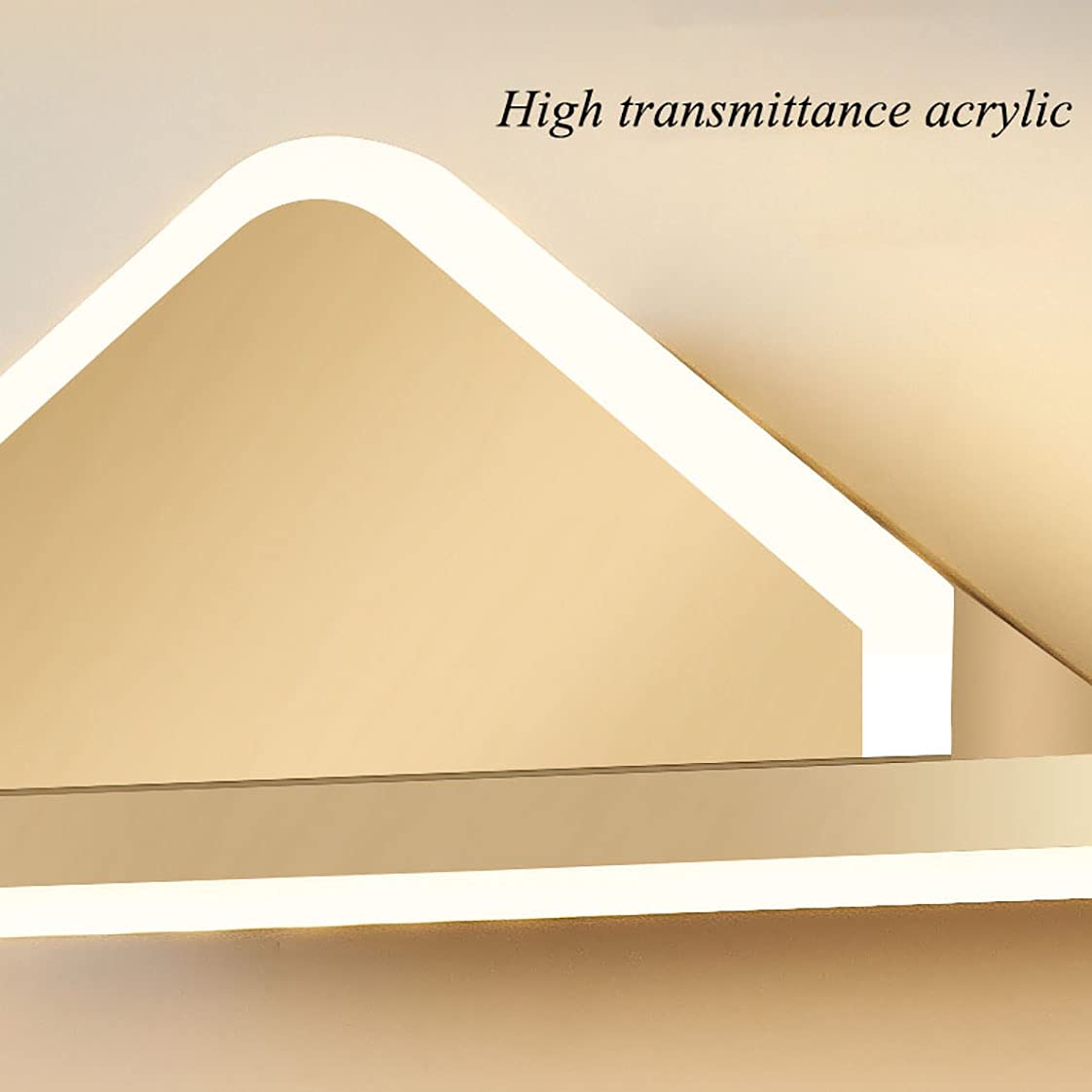 LED Spiegelleuchte Badezimmer Spiegellampen Wasserdichte Make-up Beleuchtung Warmweißes Licht für Schrank mit 3000K Gold Spiegel Frontbeleuchtung 17W/80CM