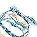 Wave Rope Bracelet Set Handmade Braided Shell Waterproof Adjustable Beach Wrap Vsco Bracelets for Woman Girl Gift