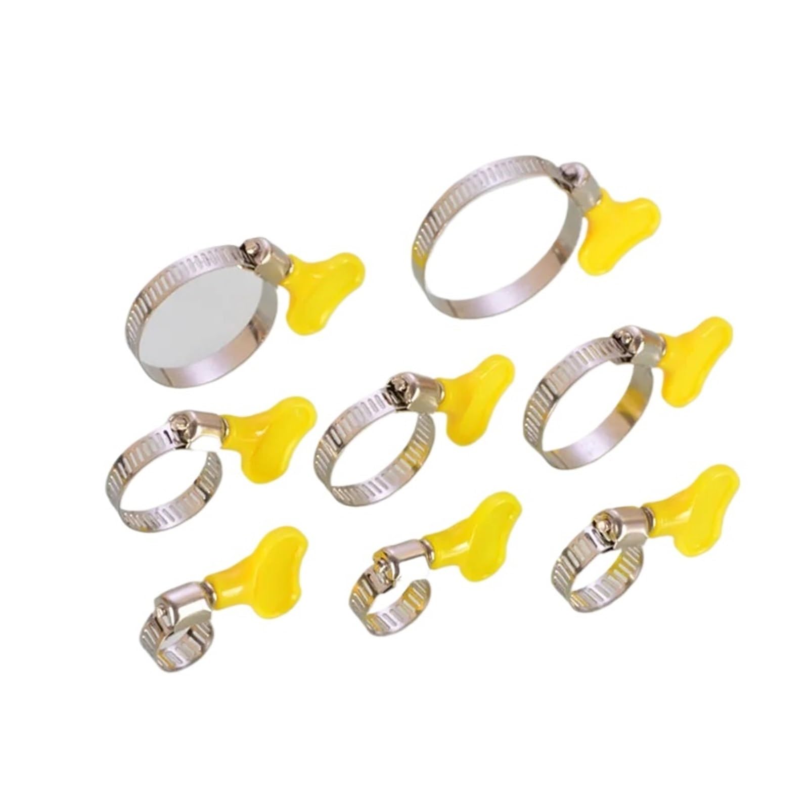 20 abrazaderas ajustables con mango for tuberías de agua de 1/2", 3/4" y 1", tuberías de gas, mangueras de gel de sílice y desagües de lavadora.(18mm-32mm)