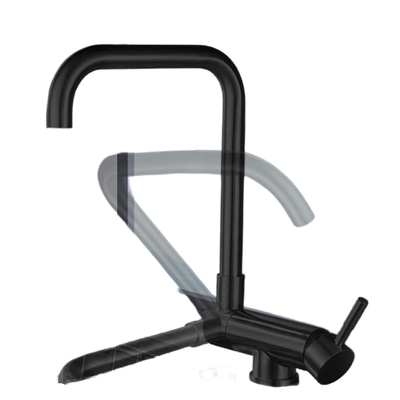 Robinet évier pliable pour fenêtre intérieure en acier inoxydable eau chaude et froide G1/2