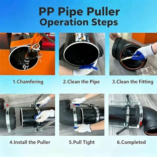 Instalación de tuberías de PP en alcantarillado con tensor resistente 7