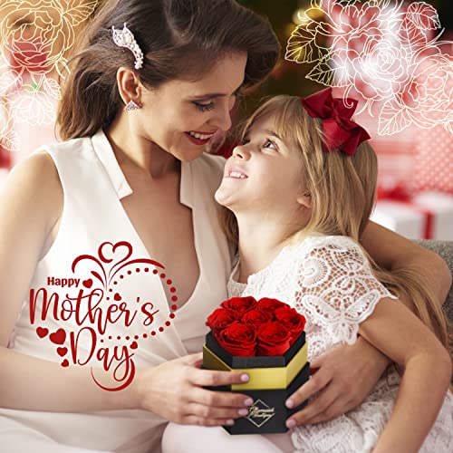 Glamour Boutique 7-Piece Forever Red Rose Box - Preserved Roses In A Box, Immortal Roses In A Box That Last A Year - Eternal Rose Preserved Flowers For Delivery Prime Mothers Day & Valentines Day thumb #2