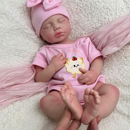 Muñeca Reborn Bebé Silicona Realista 20 Pulgadas miniatura 3