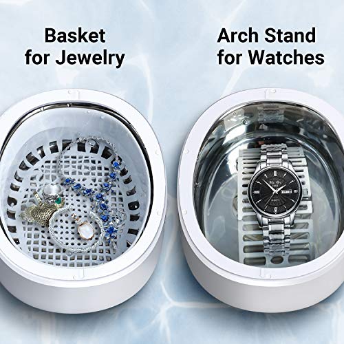 Ultrasonic Jewelry Cleaner, ABOX Professional Cleaning Machine 25 Ounces/750ML with Digital Timer and Clear Lid, Eyeglasses, Rings, Dentures Cleaner GT-F6 - Thumbnail 7