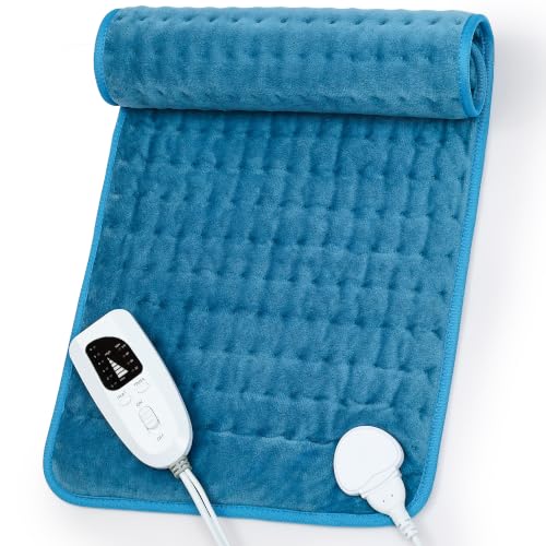 Image of Heating Pad,Electric Heating Pads,Heating Pad for Back,Blue,24x12 Inch