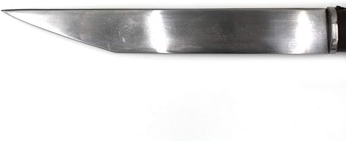 Miniatura 3 de Medieval Warrior Daga Seax forjada a mano de 18 pulgadas con mango de cuero marrón y funda de cuero incluida