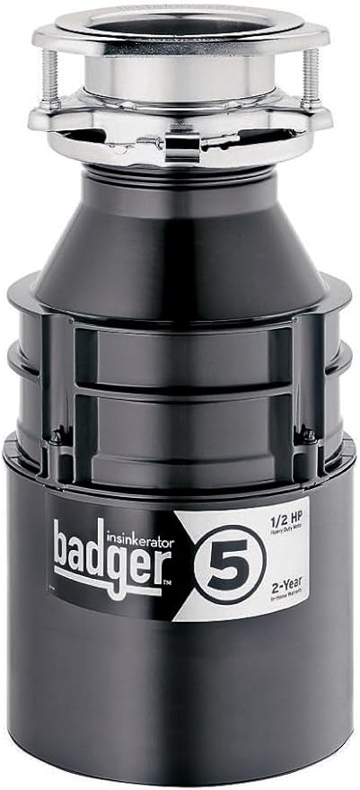 InSinkErator BADGER5 Triturador de Basura, 26 oz, 0.5 hp, 120 V miniatura 6