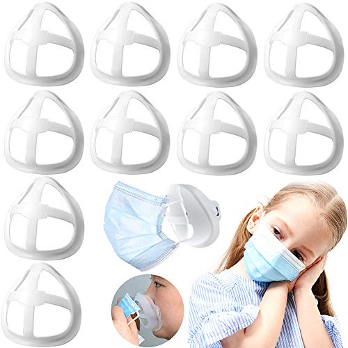 Novsix 3D - Soporte interior suave para la cara, para crear más espacio, respiración cómoda, protector de lápiz labial ideal, lavable y reutilizable, para mujeres, hombres y niños, paquete de 10
