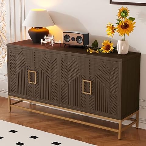 Amposei Retro Accent Sideboard Cabinet Cover