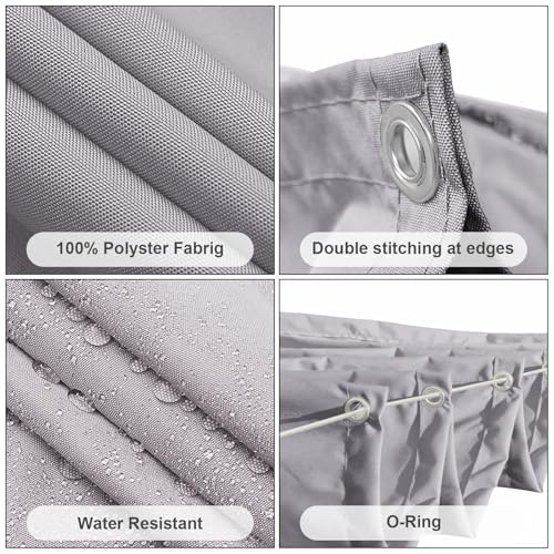 Voile rétractable personnalisé haut de gamme Wave E toile robuste