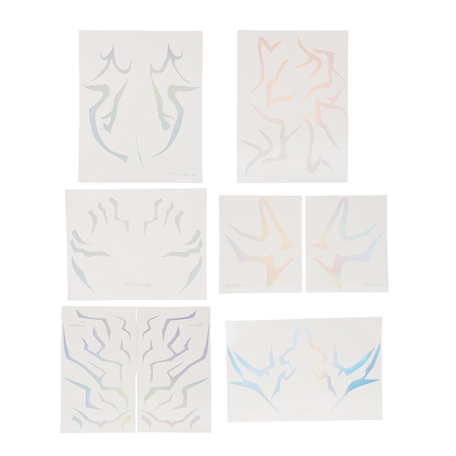 Water Transfer KPop Makeup Stickers, Durable Temporary Tattoos