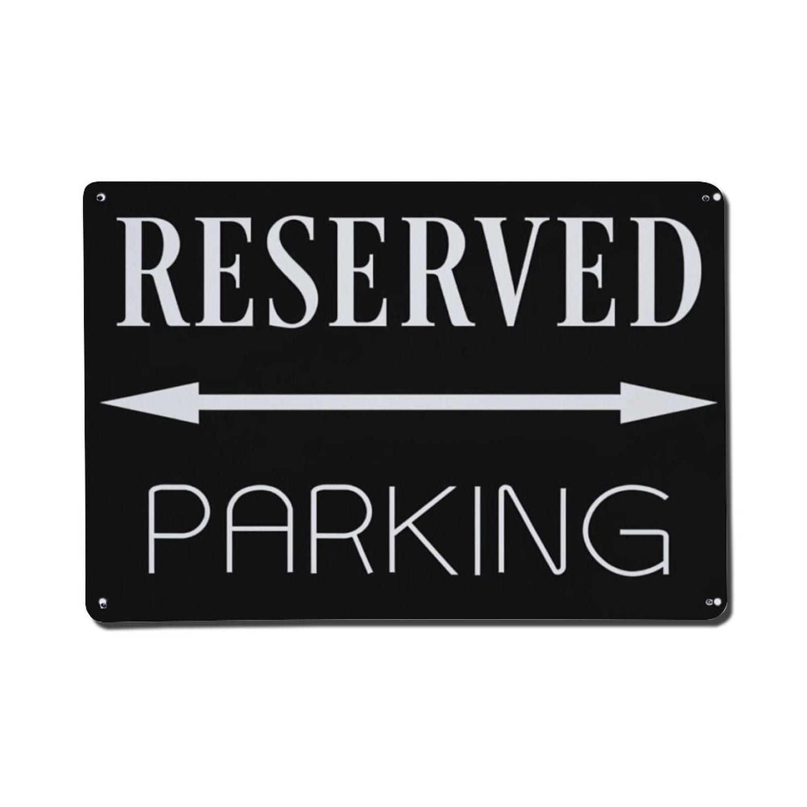 Reserved Parking Sign With Arrow Tin Sign Metal Poster Vintage Metal Signs for Home Man Cave Bar Cafe Kitchen laundry room Wall Decorations Gift 8x12Inch