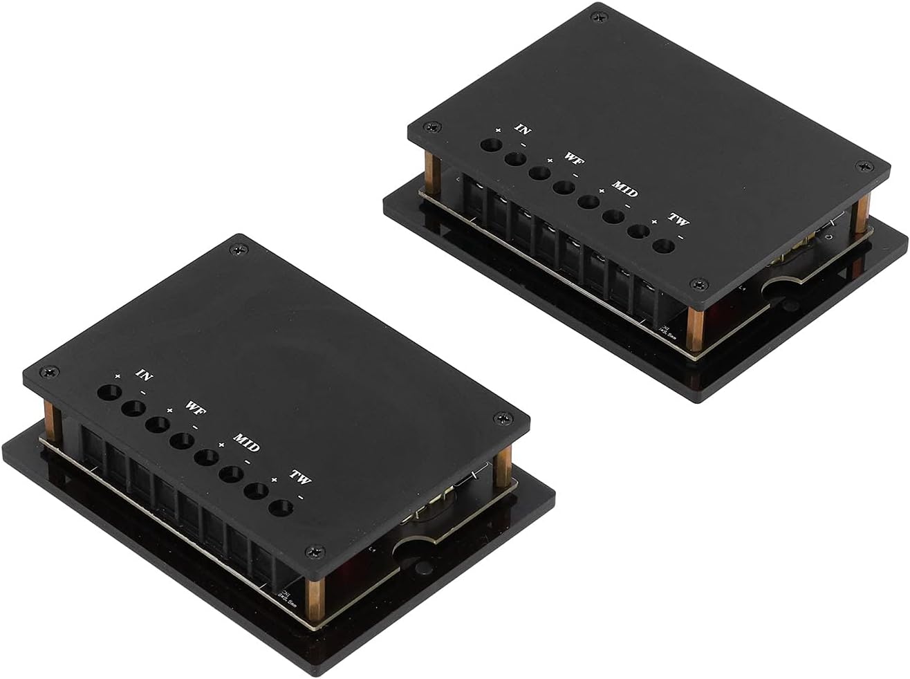 Speaker Frequency Divider 3 Way 300W Universal Crossover for Car Systems Compatible with Most Vehicles