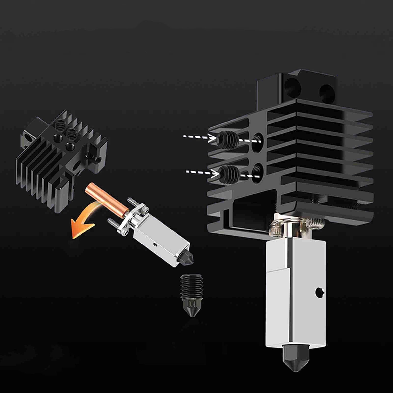 Kit Hotend Completo Per Bambu Lab P1P/P1S - Ugello 0.4mm, Termistore E Riscaldatore