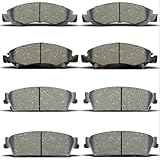 ALADICHE Front Rear Brake Pads Set Fit For 2008-2014 Chevy Avalanche Tahoe Silverado/Suburban 1500 GMC Sierra/Yukon XL 1500 Cadillac Escalade ESV/EXT