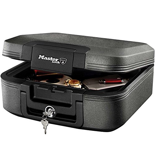Master Lock LCHW20101 Cassetta di Sicurezza Impermeabile e Ignifuga e Tenuta Stagna Medium con...