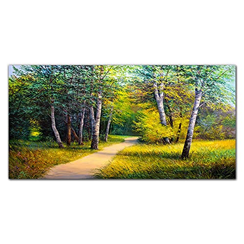 Décoration murale verre acrylique 100x50cm : tableau photo sur verre Arbres Sauvages