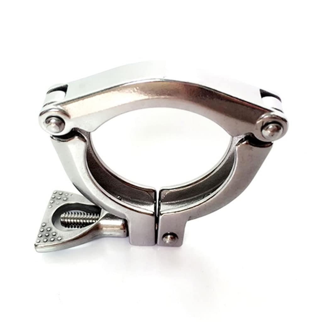 Refixamo One Color Pipe Clamps, 2 Inch Tri Clamp 304 Stainless Fitting 64Mm Ferrule Od Fits 51Mm Pipe Homebrew