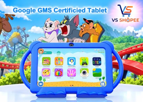Image of VS SHOPEE 7 Inch Kids Tablet Android 12, 4GB RAM 32GB ROM