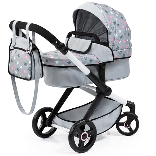 Bayer Design 17007AA Puppenwagen Xeo mit Tasche, höhenverstellbarer Griff,...