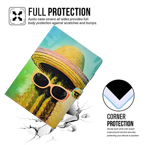 Galaxy Tab 4 10.1 Case,T530 Case,Dteck(Tm) Slim Folio Stand Cover Case With Auto Wake/Sleep Feature Magnetic Smart Shell Case For Samsung Galaxy Tab 4 10.1 Sm-T530Nu T530 T531 T535,Cute Cactus #TOP3