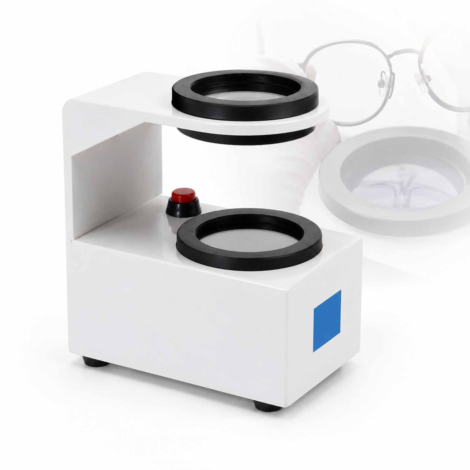Glasses Polarizing Stress Meter, Lens Stress Tester, Desktop Gem Polariscope With Led Light And Rotatable Glass Filters, For Refractive And Strain Observation Of Lenses And Transparent Gemstones